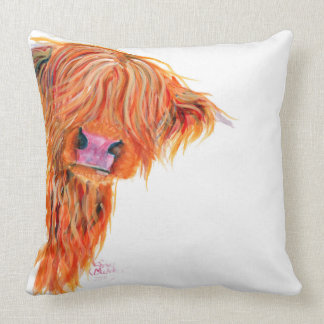 Vache de Highland 'Peekaboo' Joli coussin doux