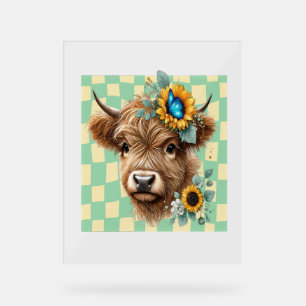 Vache de tournesol, Vache de joli Highland
