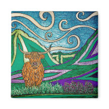Vache des Highlands - Magnet