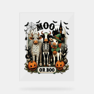 Vache d'Halloween Moo ou Boo