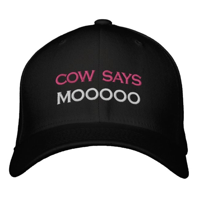 VACHE DIT MOOOO CASQUETTE PAR LBI APPAREL (Devant)