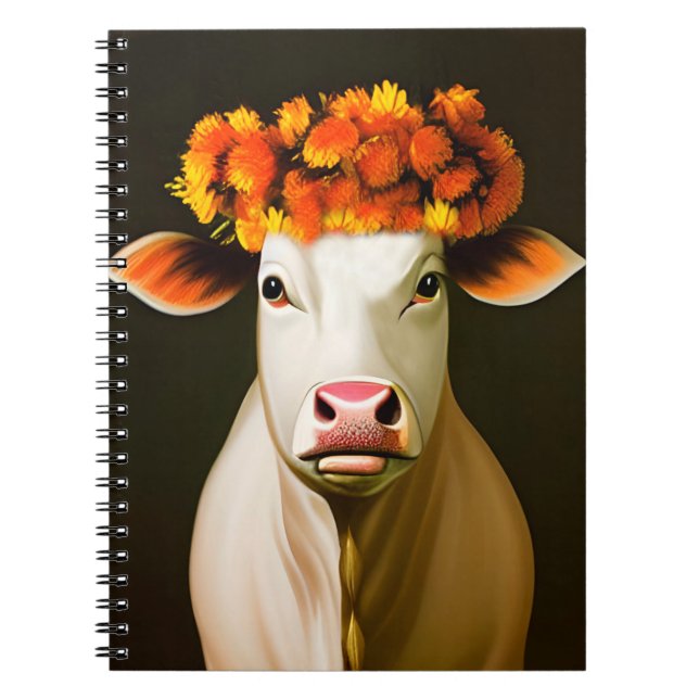Vache Fleurie Notizblock (Vorderseite)
