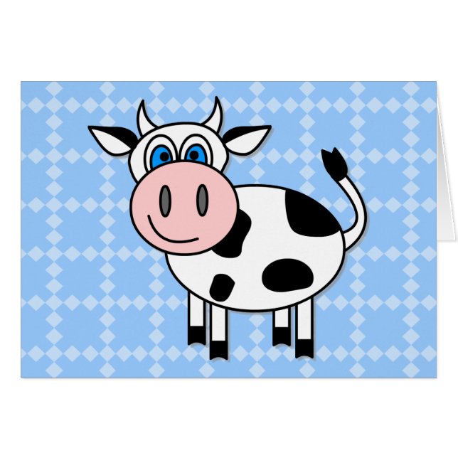 Vache heureuse - personnalisable ! (Devant horizontal)