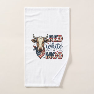 Vache Patriotique Rouge Blanc Moo Chemise 4 Juille
