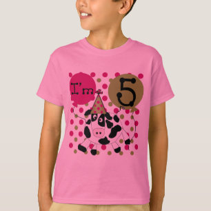 Vache rose 5e Anniversaire Tshirts et cadeaux