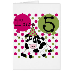 Vache rose 5e Anniversaire Tshirts et cadeaux