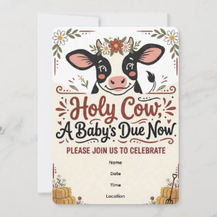 Vache sacrée Meuh Vache   Invitation à une Baby Sh