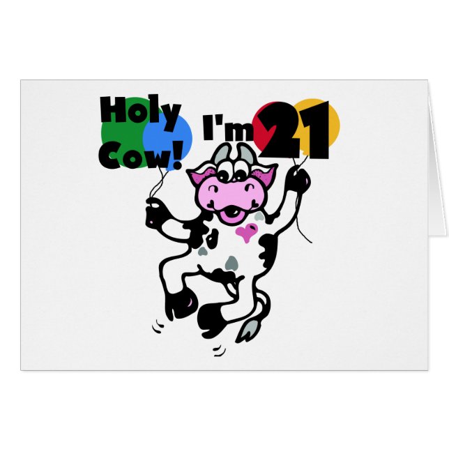 Vache sainte je suis 21 T-shirts et cadeaux (Devant horizontal)