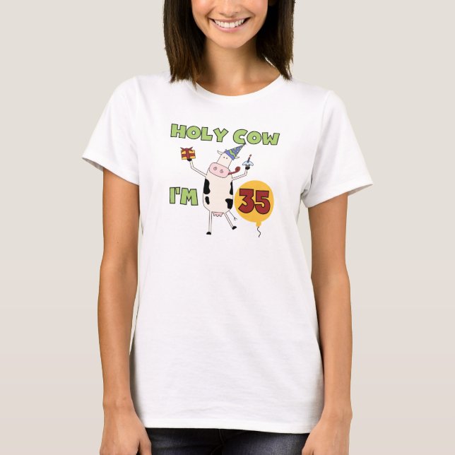 Vache sainte je suis 35 T-shirts et cadeaux (Devant)
