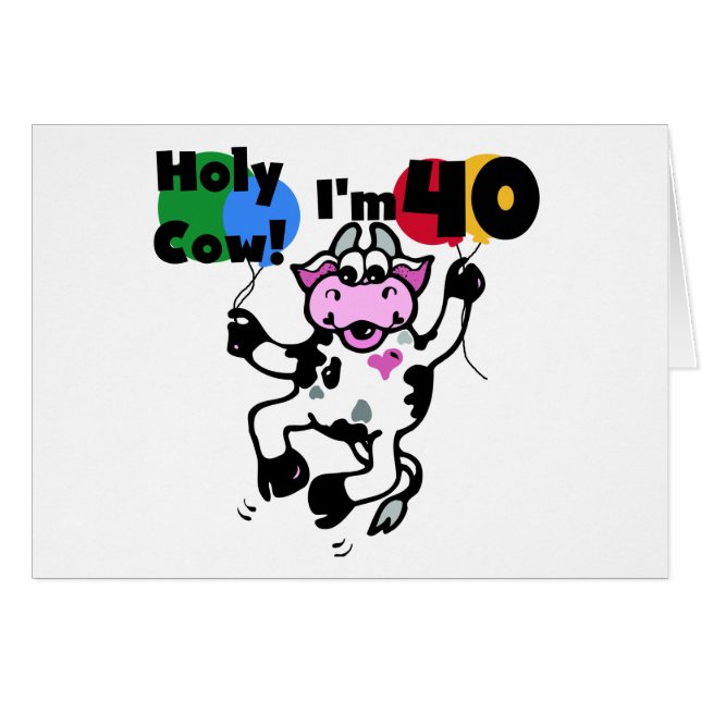 Vache sainte je suis 40 T-shirts et cadeaux (Devant horizontal)