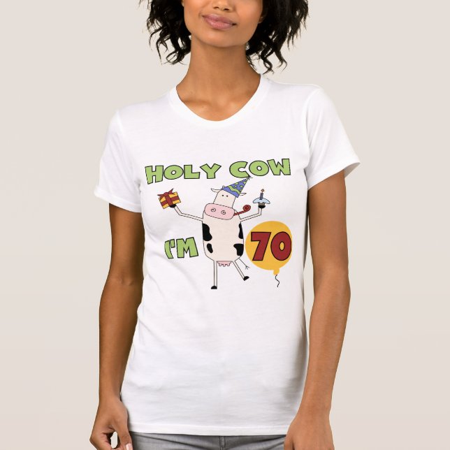 Vache sainte je suis 70 T-shirts et cadeaux (Devant)