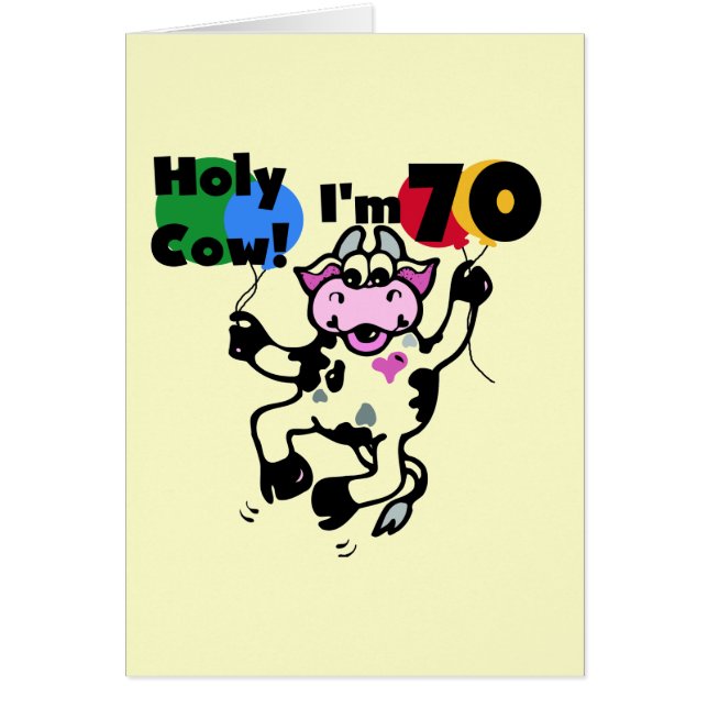 Vache sainte je suis 70 T-shirts et cadeaux (Devant)