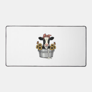 Vache vintage dans une baignoire Tournesol Papillo