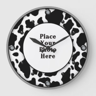 Vache Votre Mur De Photo Horloge