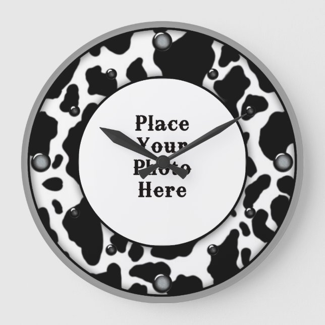 Vache Votre Mur De Photo Horloge (Recto)