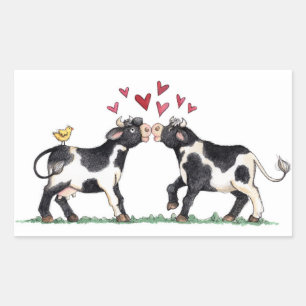 Vaches à baiser - Stickers