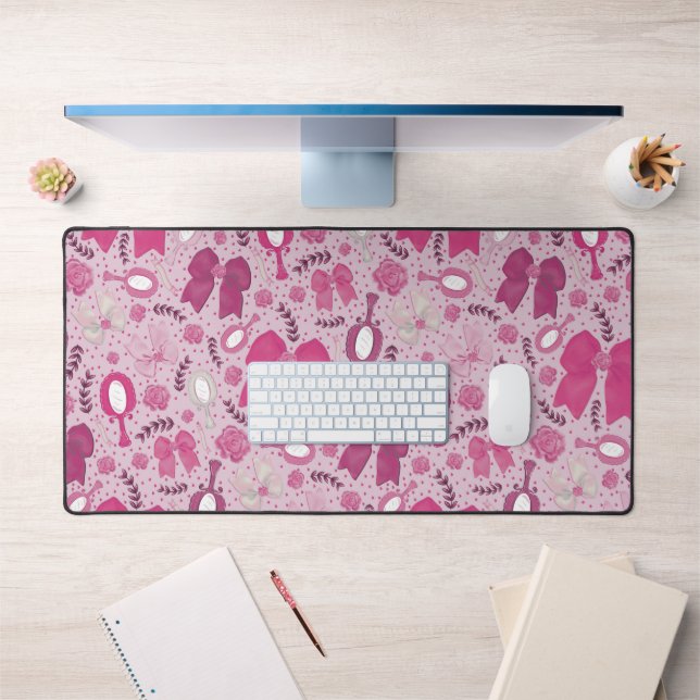 Vaches romantiques roses et Roses (Bureau 1)