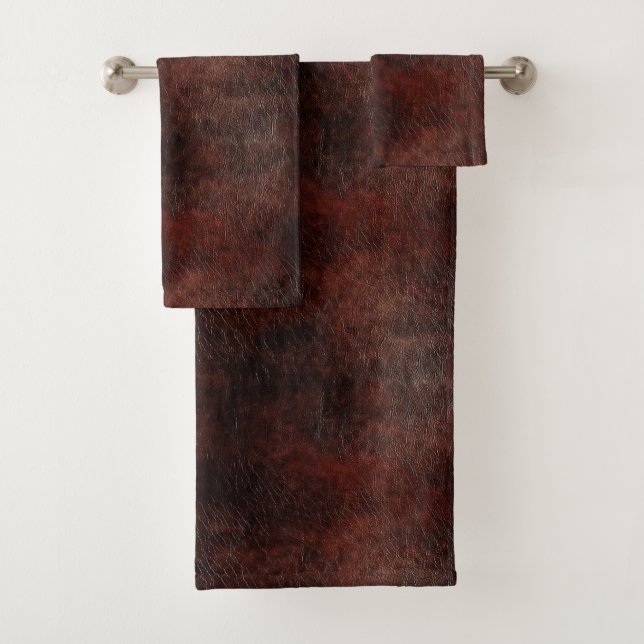 Vachette en cuir Brown Faux Sud-Ouest (En situation)