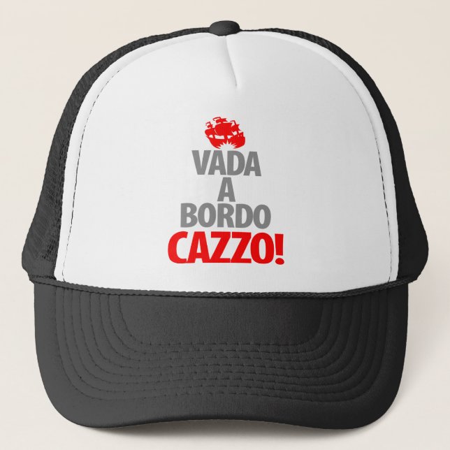 Vada ein Bordo CAZZA Truckerkappe (Vorderseite)