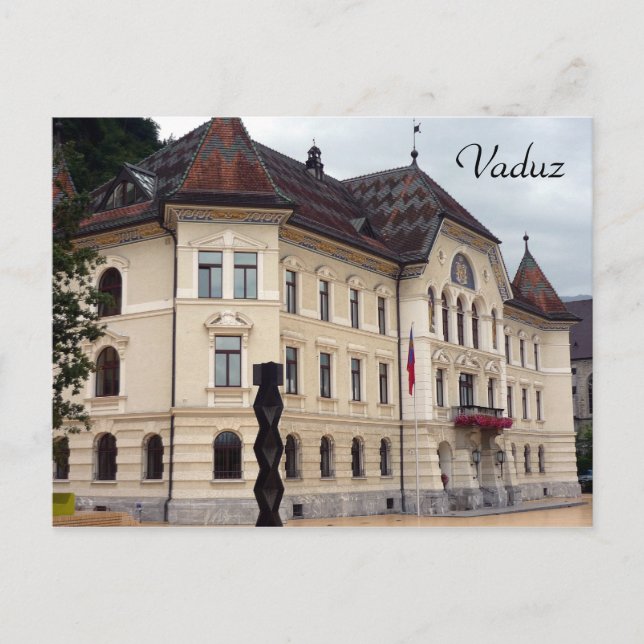 Vaduz-Bldg Postkarte (Vorderseite)