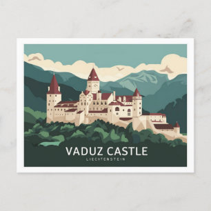 Vaduz Burg Liechtenstein Stylist Postkarte