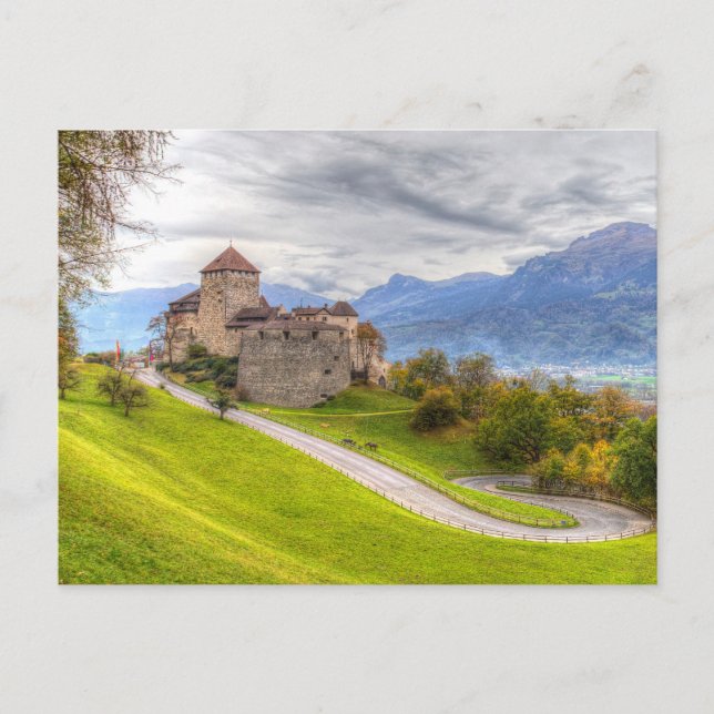 Vaduz Castle Liechtenstein Feiertagspostkarte (Vorderseite)