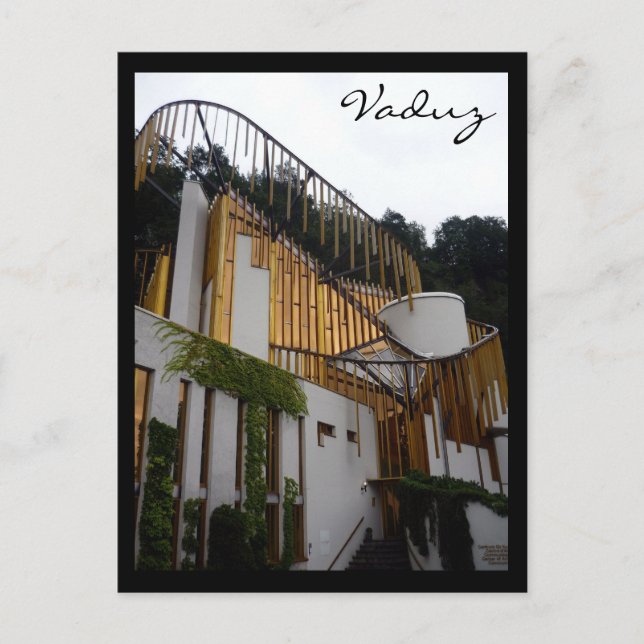Vaduz kunst centrum postkarte (Vorderseite)