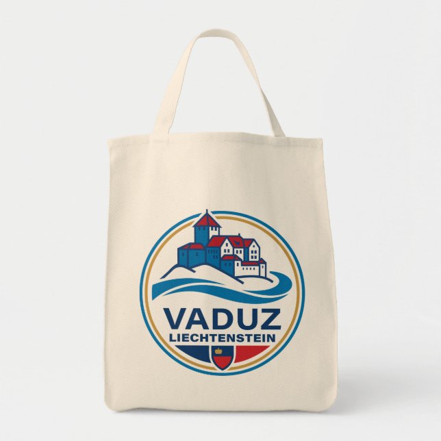 Vaduz Liechtenstein Europe Tragetasche (Vorne)