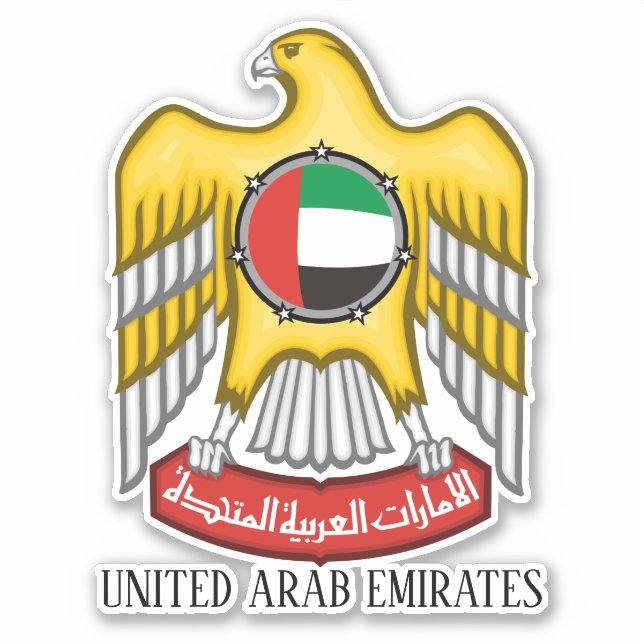 VAE National Emblem Patriotic Aufkleber (Vorderseite)