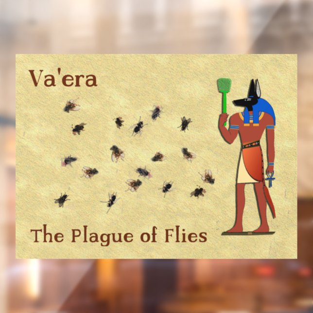 Va'era - die Seuche der Fliegen Fensteraufkleber (Blatt 2)