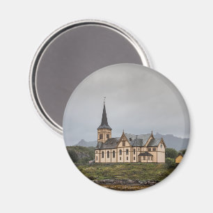 Vagan Kirche Lofoten Magnet