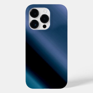 Vages L Blau-Schwarzes abstraktes Case-Mate iPhone 14 Pro Hülle