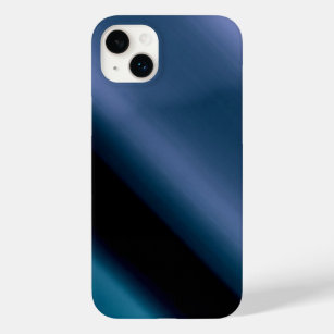 Vages L Blau-Schwarzes abstraktes Case-Mate iPhone 14 Plus Hülle