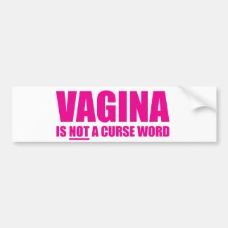Vagina ist NICHT ein Fluch-Wort-Autoaufkleber Autoaufkleber