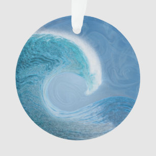 Vague bleue avec des ondulations de changement