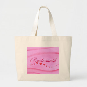 Vague de coeurs rouges, sac en toile de Bridesmaid