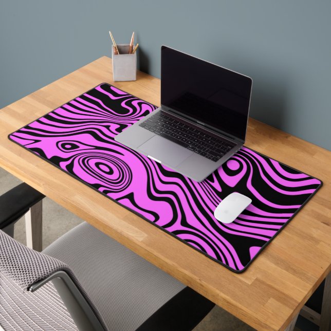 Vagues Abstraites violet noir Design Couleurs pers (Bureau 2)