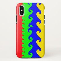 Vagues colorées iPhone / coque ipad