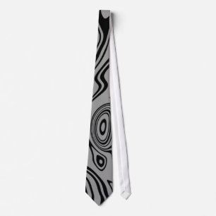 Vagues Couleurs personnalisées Cravate - Gris