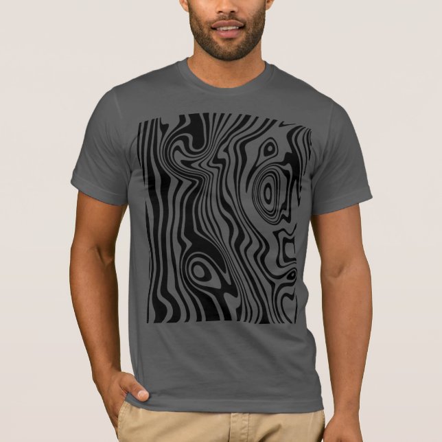 Vagues de Motif T-shirt modernes - Choisissez la c (Devant)