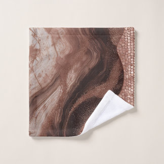 Vagues dorées abstraites avec effet paillettes ✨