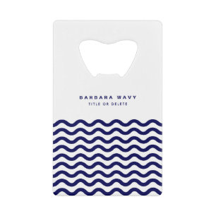 Vagues nautiques Marine Bleu tendance Stylish 9 Va