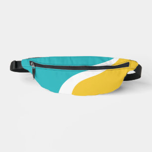 Vagues simples 3 - Turquoise et Jaune