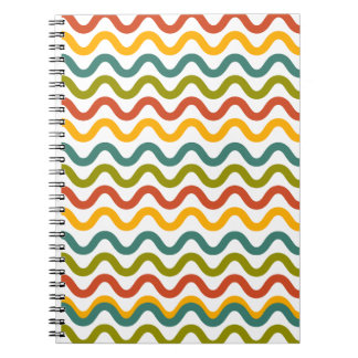 "Vagues Super vibrantes - Carnet esthétique rétro 