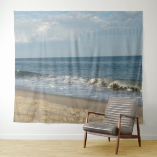 Vagues sur la tapisserie du littoral d'Ocean Beach