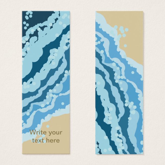 Vagues sur sable Abstrait (Devant & derrière)