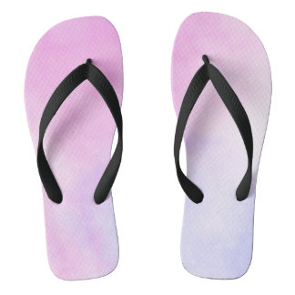Vagues violettes colorées Paire de tongs