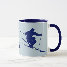 Vail Blue Skier Tasse