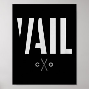 Vail Colorado Graphic Ski Poster