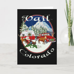 Vail Colorado Rocky Mountains Weihnachten Skifahre Karte
